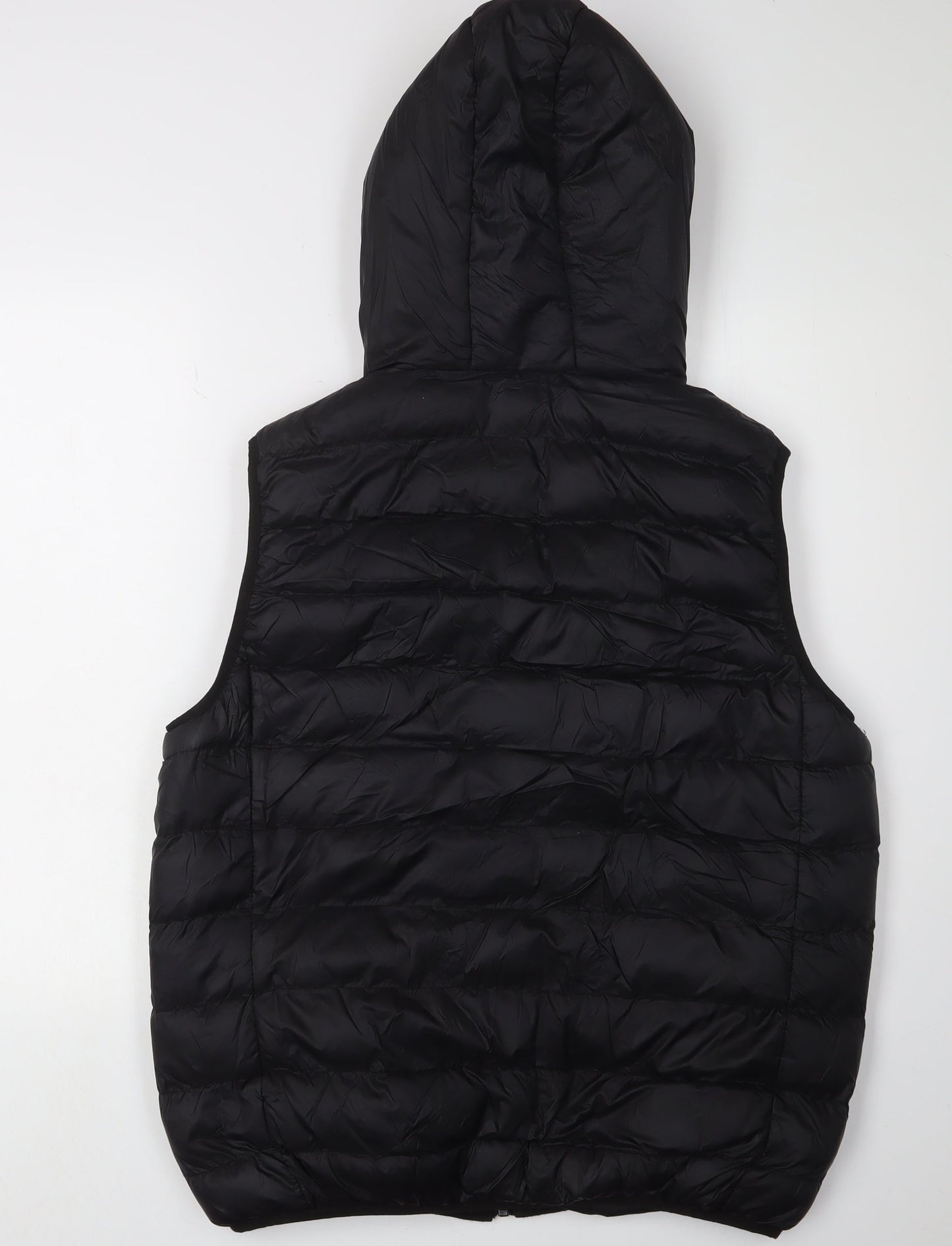 Brave Soul Men's Puffer Waistcoat XL Black Hooded