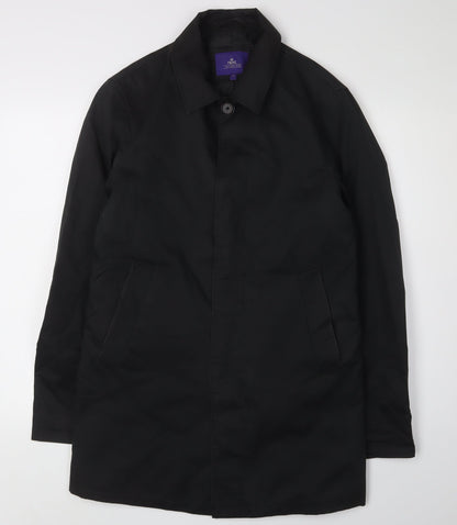 Next Women's Black Overcoat, Small, Cotton Blend