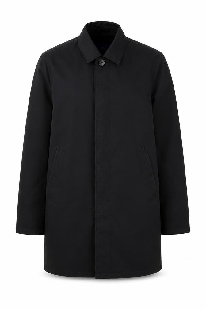 Next Women's Black Overcoat, Small, Cotton Blend