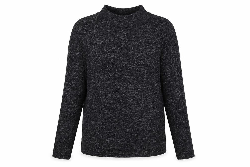 H&M Women's Mock Neck Black Pullover Jumper Size S