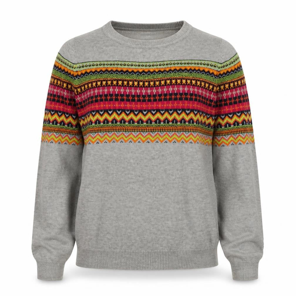 Next Women's Grey Geometric Pullover Jumper Size 6