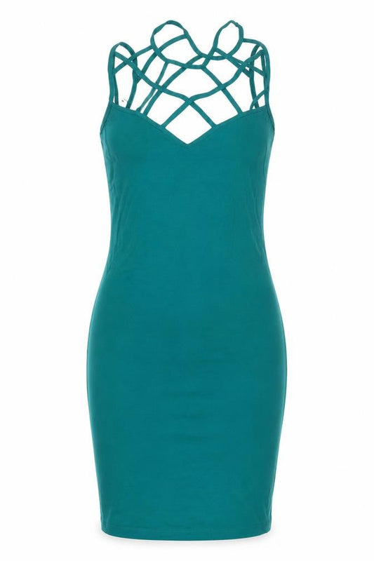 Miss Selfridge Women's Green Bodycon Dress, Size 2