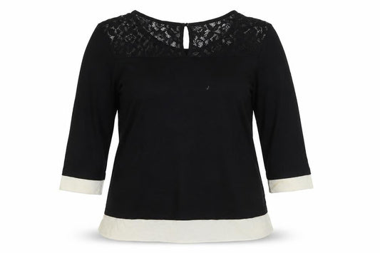 Marks and Spencer Women's Black Lace Blouse Size 12