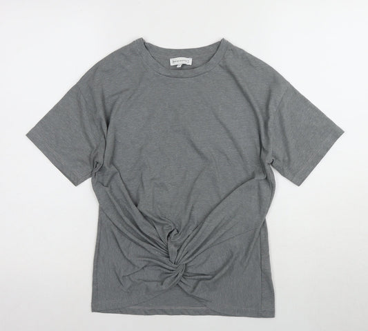 Warehouse Women's Grey Crew Neck T-Shirt Size 10