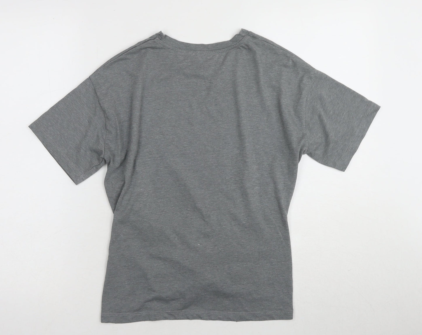 Warehouse Women's Grey Crew Neck T-Shirt Size 10