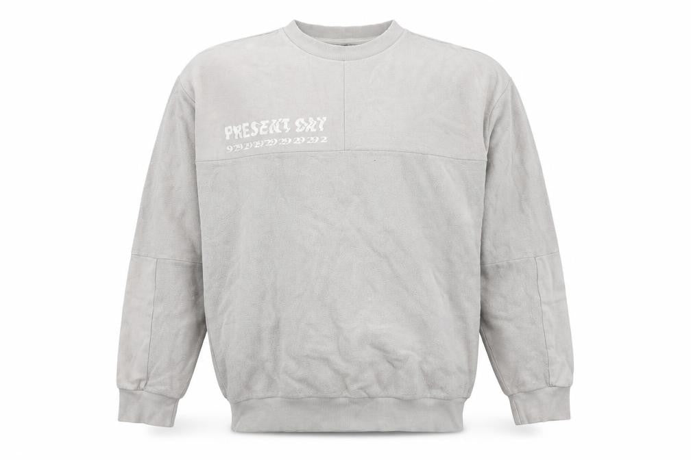Topman Men's Grey Crew Neck Sweatshirt XS