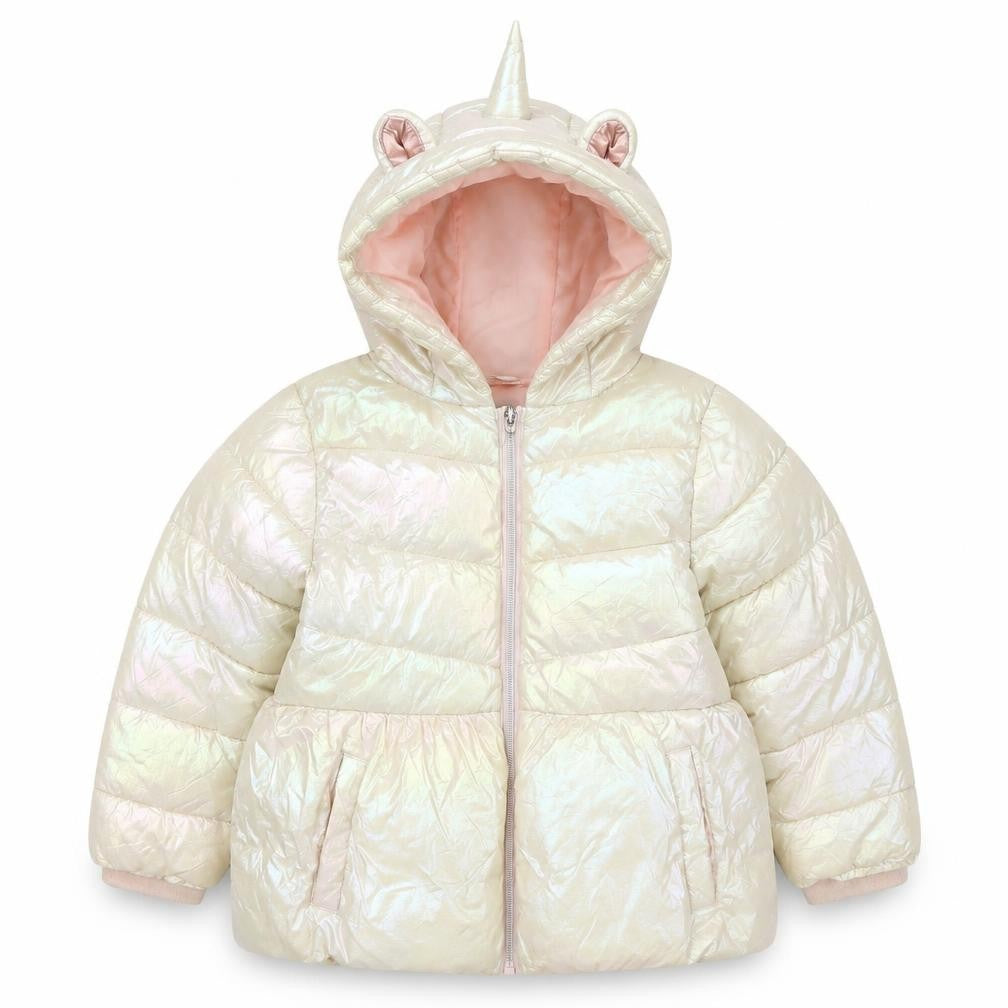 Very Girls Unicorn Puffer Jacket, 4-5 Years, Multicoloured