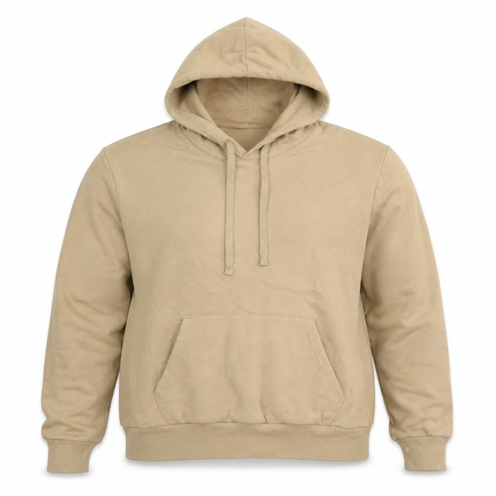 H&M Unisex Beige Pullover Hoodie L Comfortable Casual