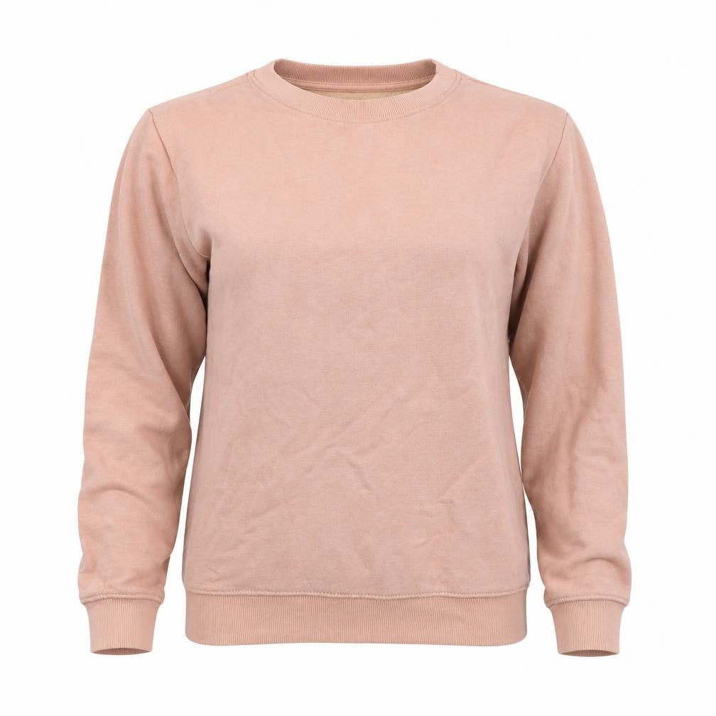 H&M Women's Beige Pullover Sweatshirt XS, Casual, Cotton Blend