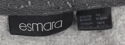 ESMARA Women's Grey Animal Print Pullover Sweatshirt