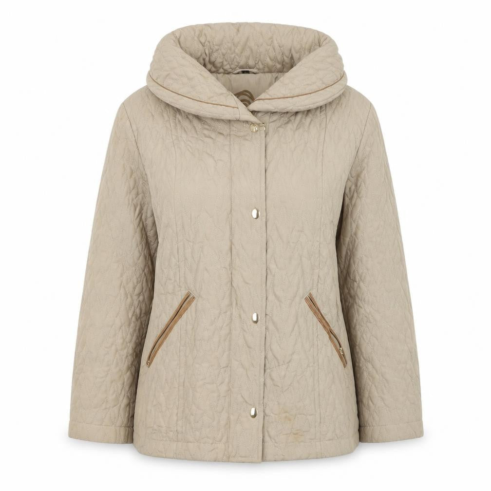 Anna Rose Women's Gold Quilted Jacket M