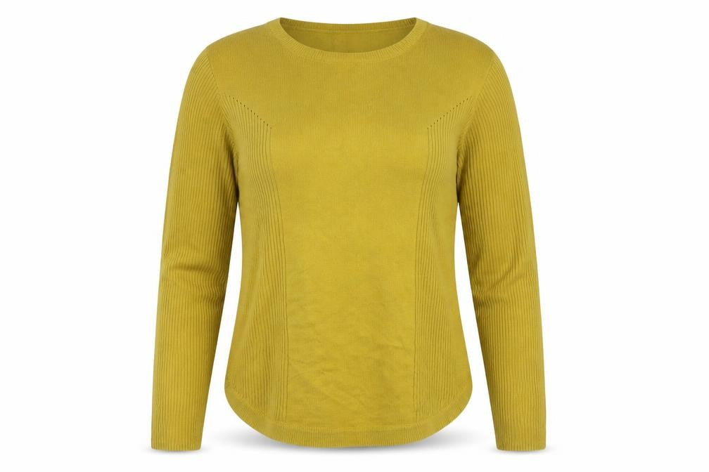 Ivie Women's Green Crew Neck Pullover Jumper - S, Acrylic