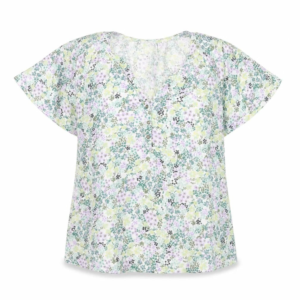 Fat Face Women's Multicoloured Floral Tunic Blouse Size 8
