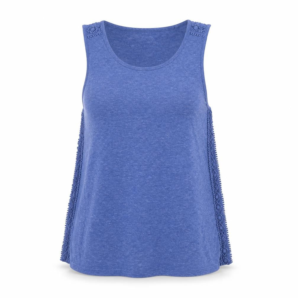 Gap Women's Blue Linen Blend Tank XS