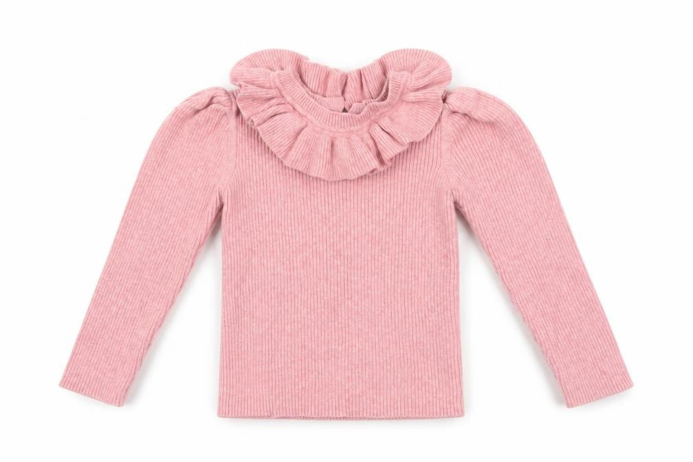 Next Girls Pink Knit Pullover Jumper 12-18 Months