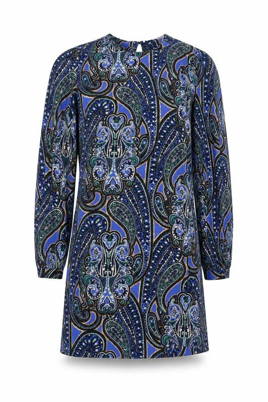 Next Women's Multicoloured Paisley Shift Dress, Size 12