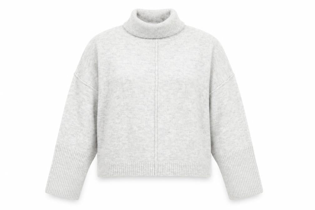 Missguided Womens Grey Roll Neck Petite Jumper
