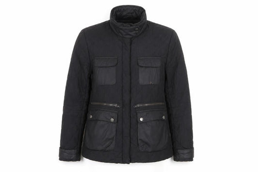 H&M Women's Black Quilted Jacket Size 10 - Casual & Stylish
