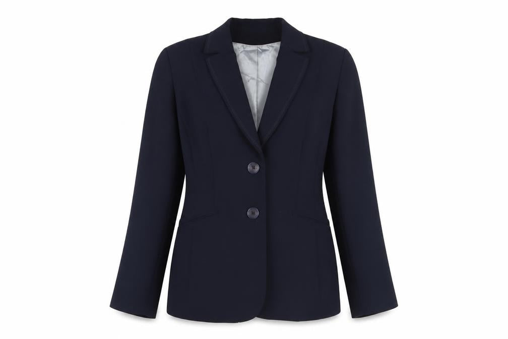 Busy Women's Blue Classic Blazer, Size 12