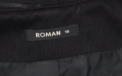Brand and care label for Roman Originals Women's Black Cropped Blazer, size 10