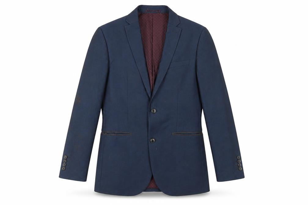 Next Men's Blue Blazer, Size 36R, Formal Single-Breasted