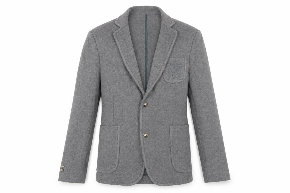 Zara Men Grey Slim Blazer Notch Lapel 38R Autumn