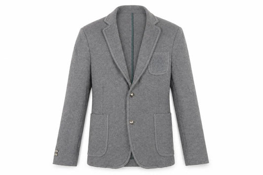 Zara Men Grey Slim Blazer Notch Lapel 38R Autumn