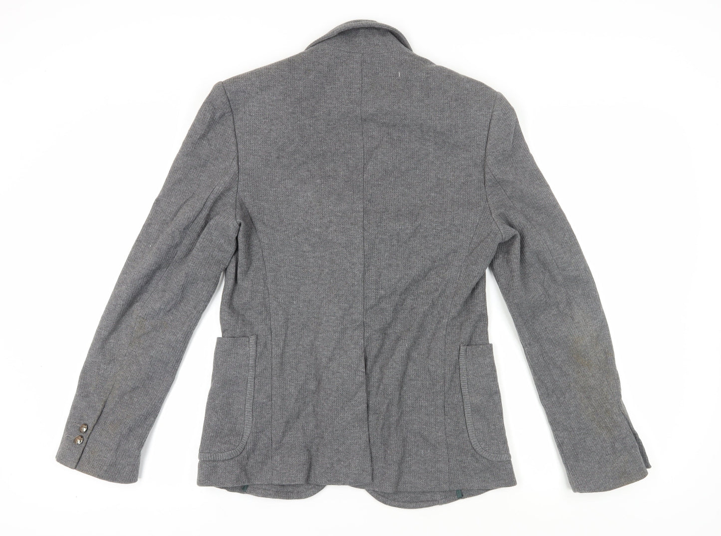 Zara Men Grey Slim Blazer Notch Lapel 38R Autumn