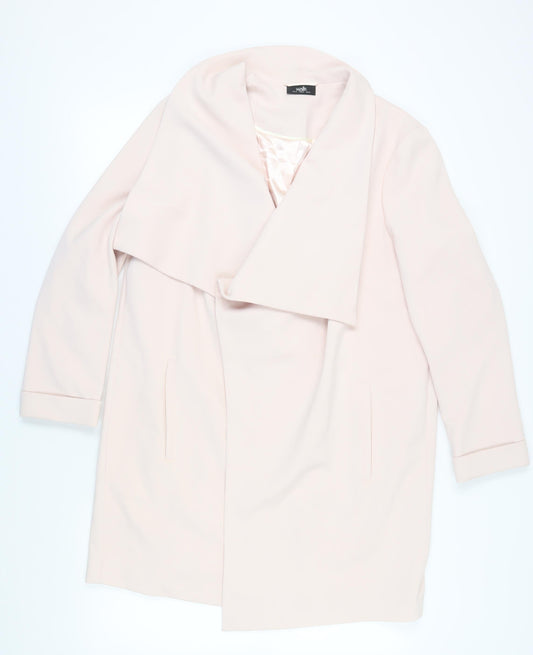 Wallis Women's Ivory Coat Long Relaxed Fit