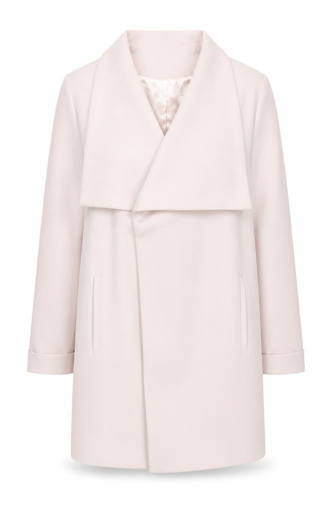 Wallis Women's Ivory Coat Long Relaxed Fit