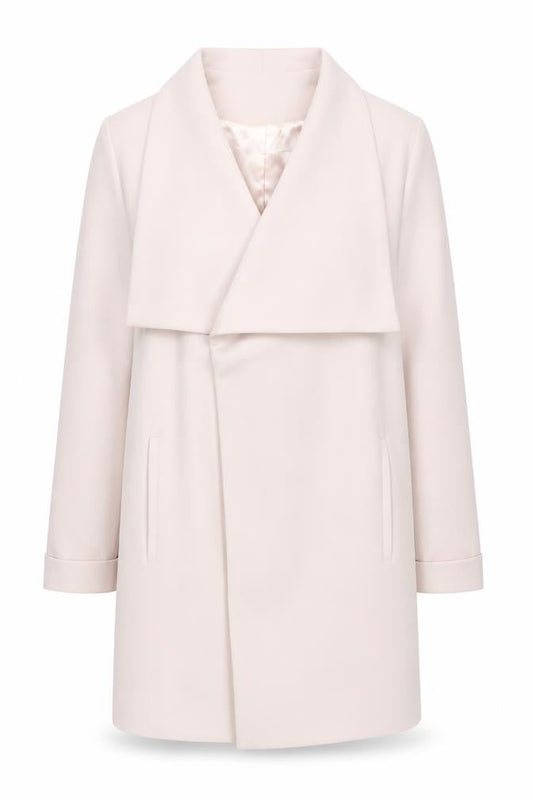 Wallis Women's Ivory Coat Long Relaxed Fit