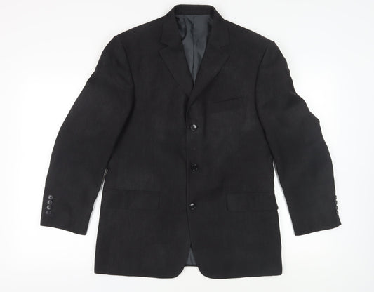 Marks and Spencer Men’s Black Blazer, Size 38S, Regular Fit