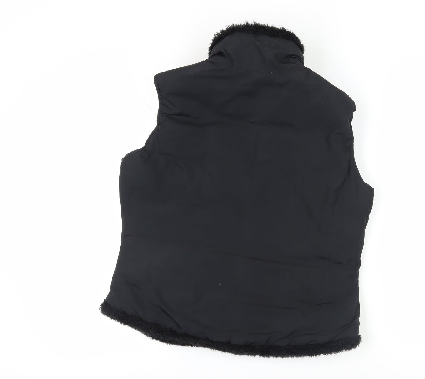 Per Una Women's Black Nylon Sleeveless Waistcoat M