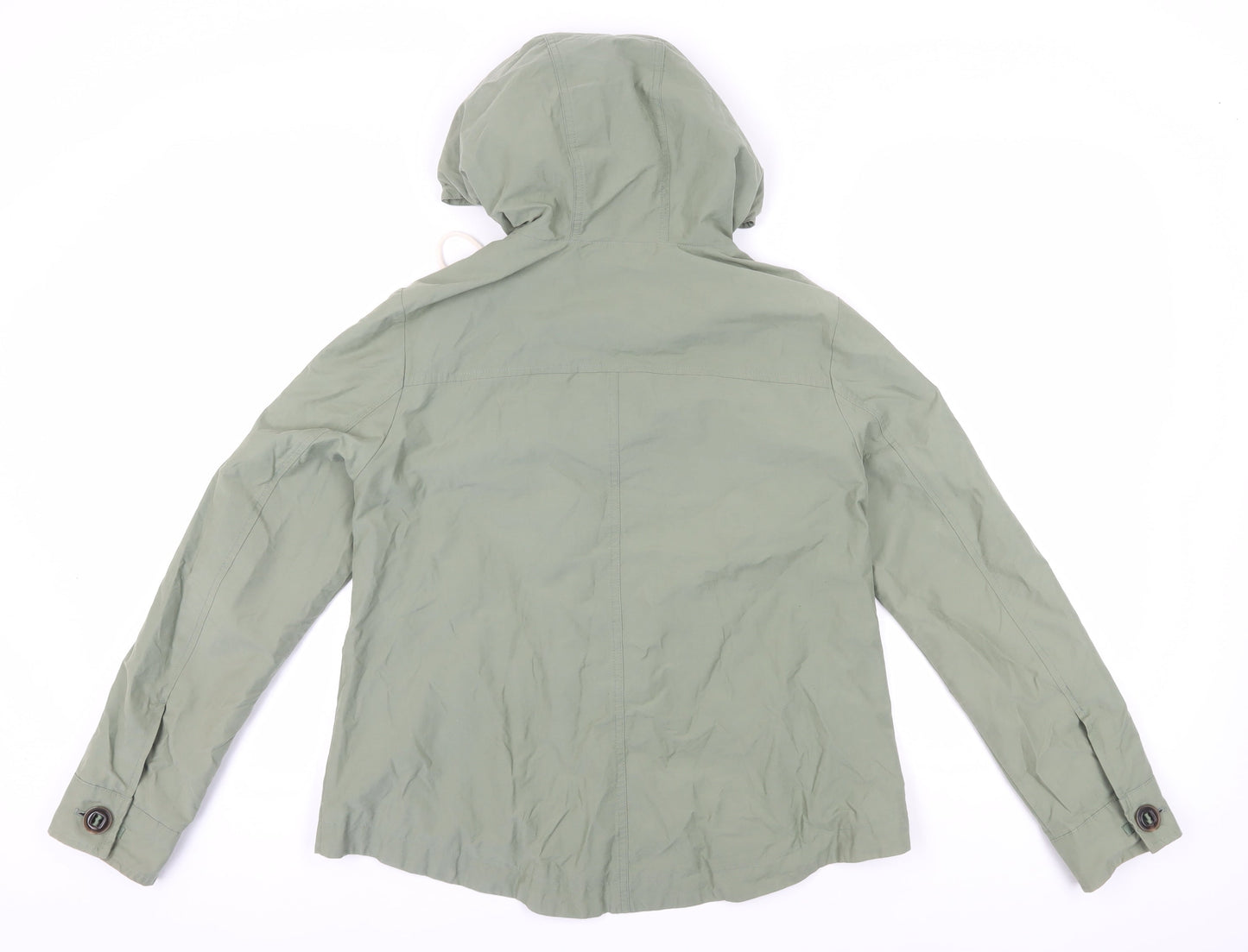 Marks and Spencer Women's Green Parka Jacket Size 8