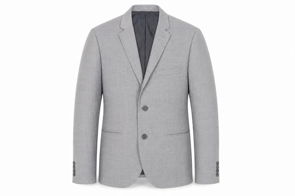 H&M Men's Grey Slim Fit Blazer, Size 36R, Formal