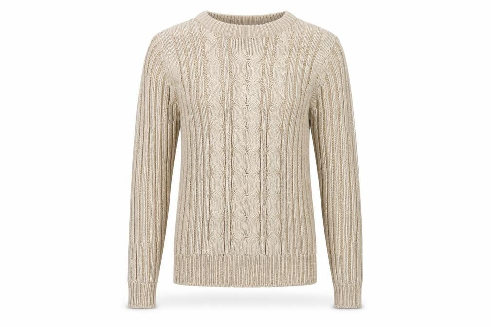 Brave Soul Women's Beige Cable Knit Jumper Size 12