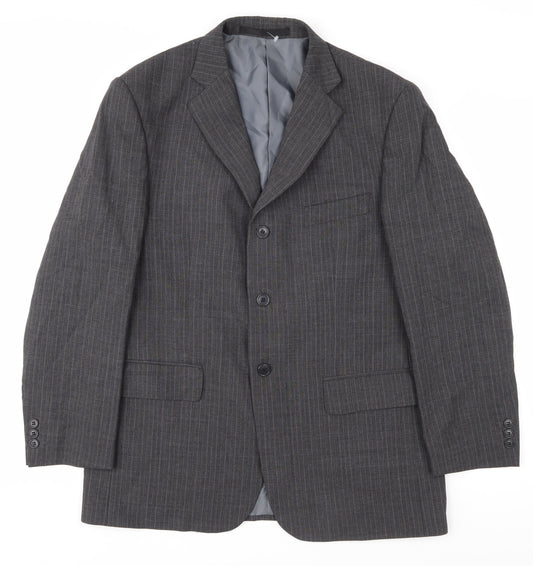 Marks and Spencer Men's Grey Blazer Size 40S Regular Fit