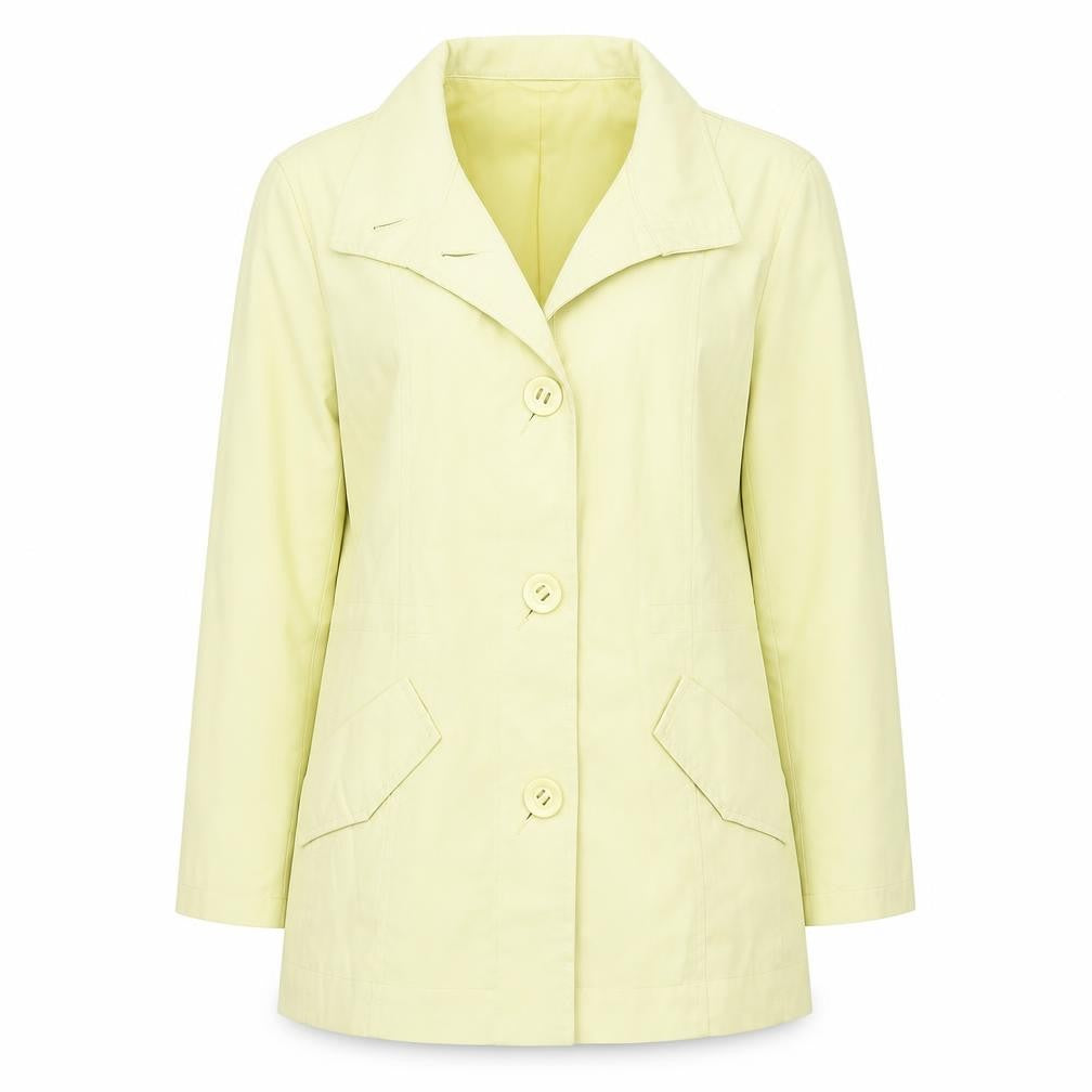 Marks & Spencer Women's Yellow Coat Size 14 Casual
