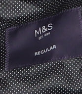 Marks and Spencer Men's Grey Blazer, Size 40S, Regular Fit