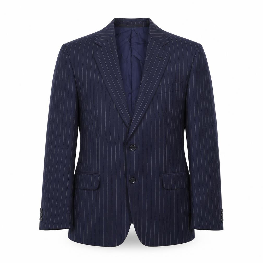Westbury Men's Blue Striped Blazer, Size 40S, Classic Fit