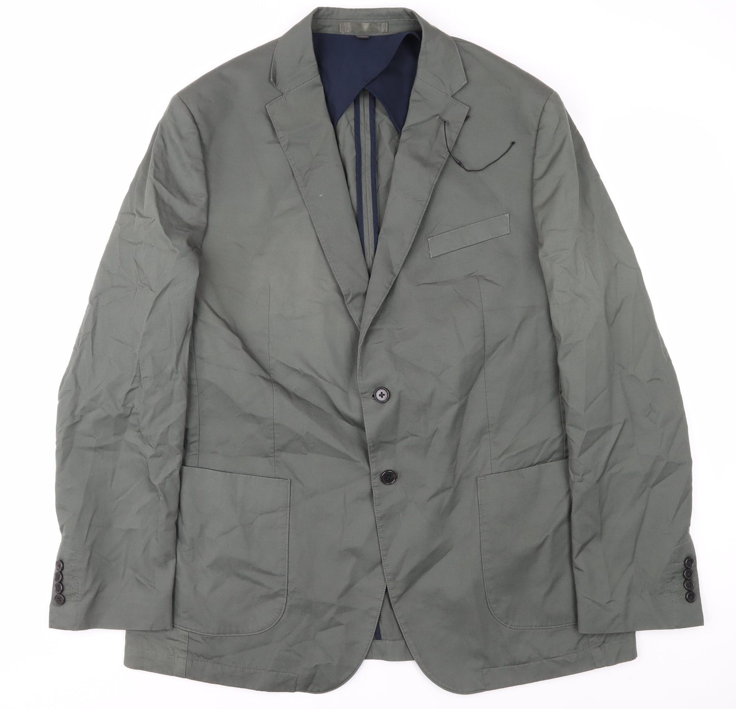 Marks and Spencer Men's Green Blazer, Size 46L, Business Casual