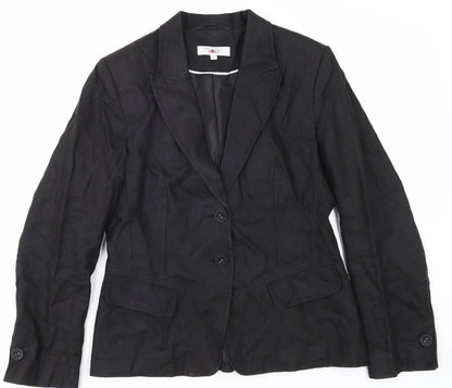 Next Women's Black Blazer Size 12 Tailored Business