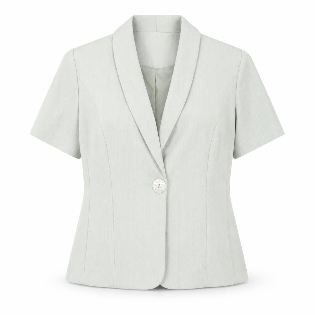 Bonmarché Women's Green Blazer Size 12 Herringbone Lined