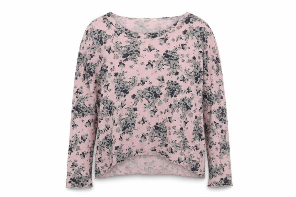 Viola Borghi Women’s Pink Floral Pullover Jumper M