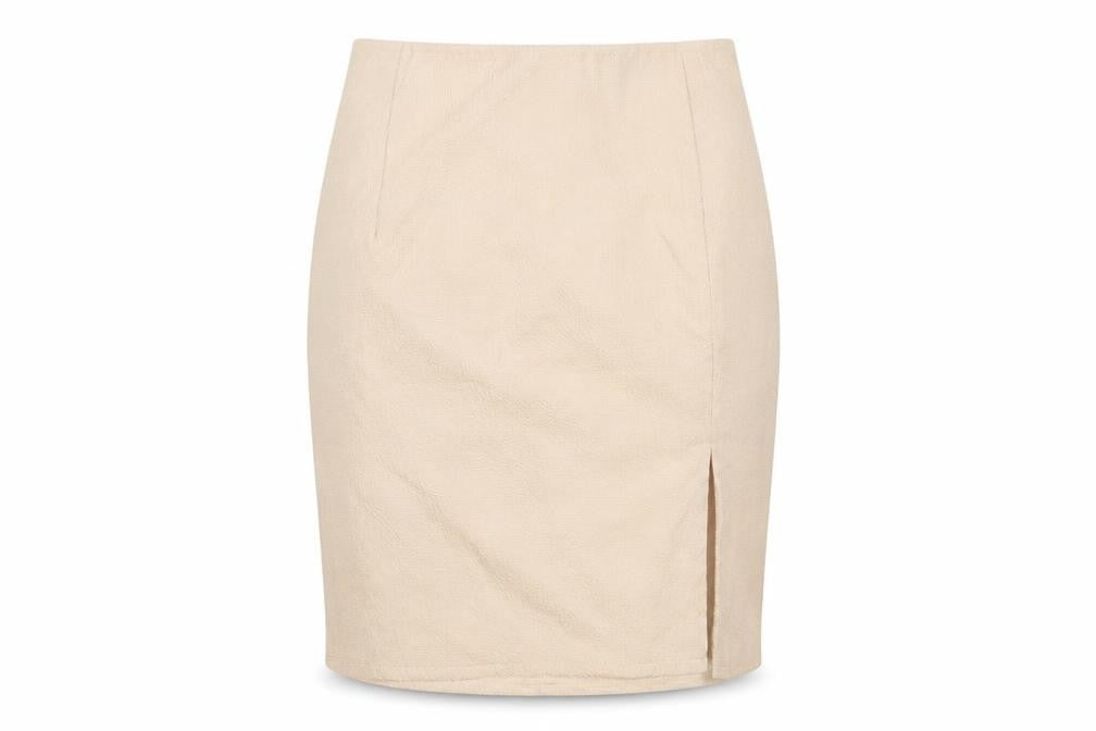 PRETTYLITTLETHING Women's Beige Pencil Skirt UK 6