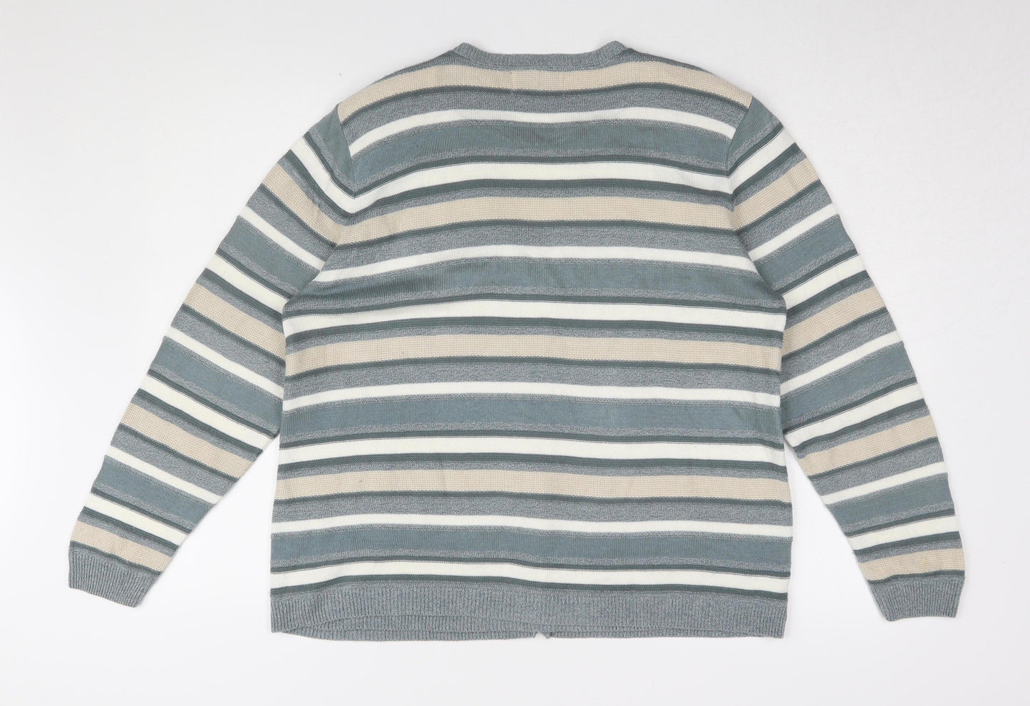 Alfred Dunner Women's Multicoloured Striped Cardigan M
