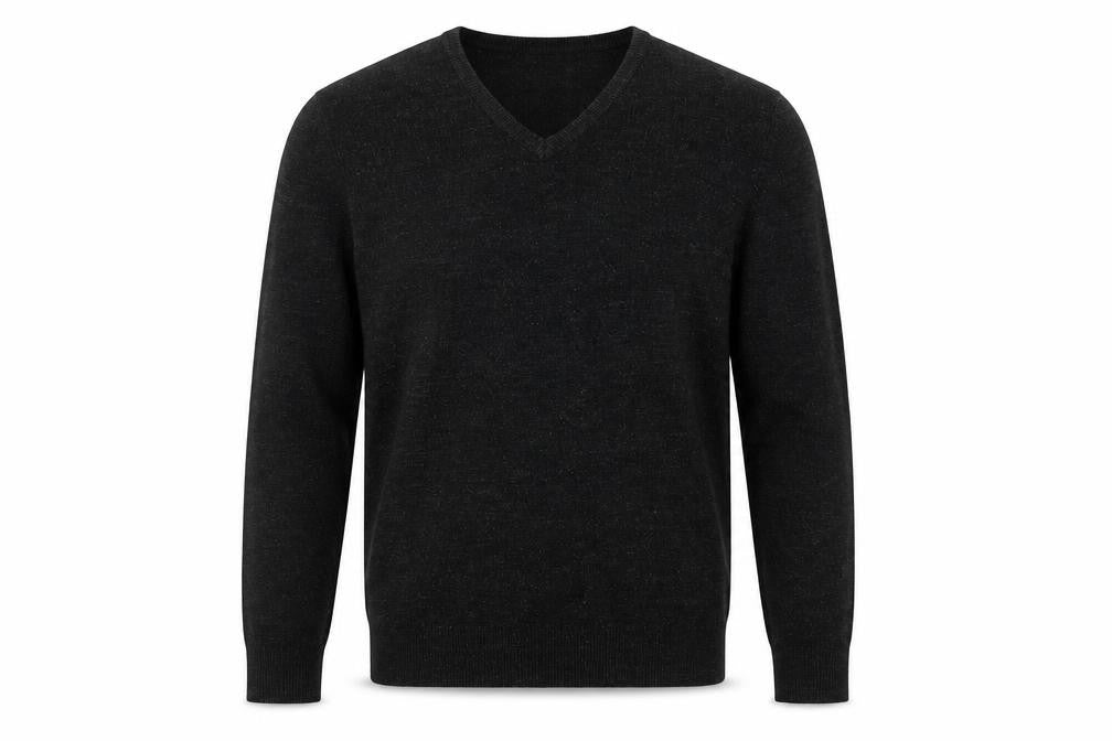 Marks & Spencer Men's Black V-Neck Jumper, Size S