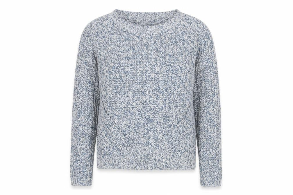Next Women Blue Chunky-Knit Pullover Jumper Size 10