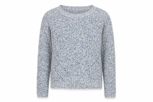 Next Women Blue Chunky-Knit Pullover Jumper Size 10