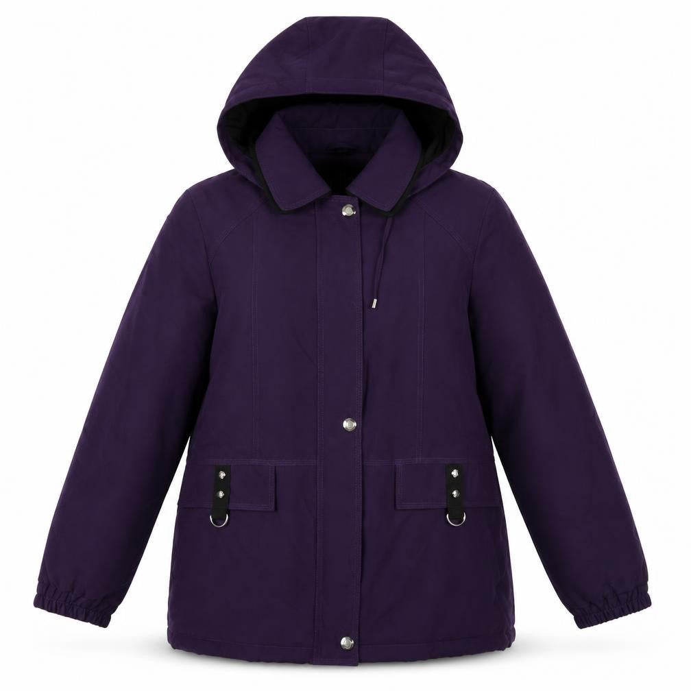 David Barry Women's Purple Parka Jacket Size 14